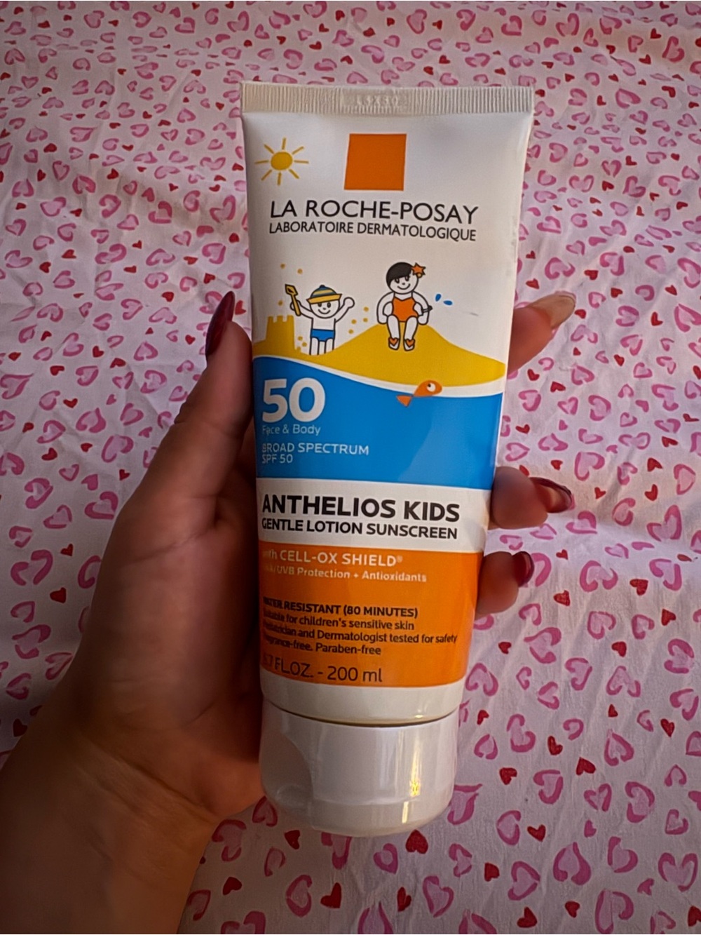 La Roche-Posay Anthelios Kids SPF 50 Gentle Lotion Sunscreen - White/Blue/Orange